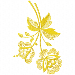 Flowers And Tree Embroidery Design 11